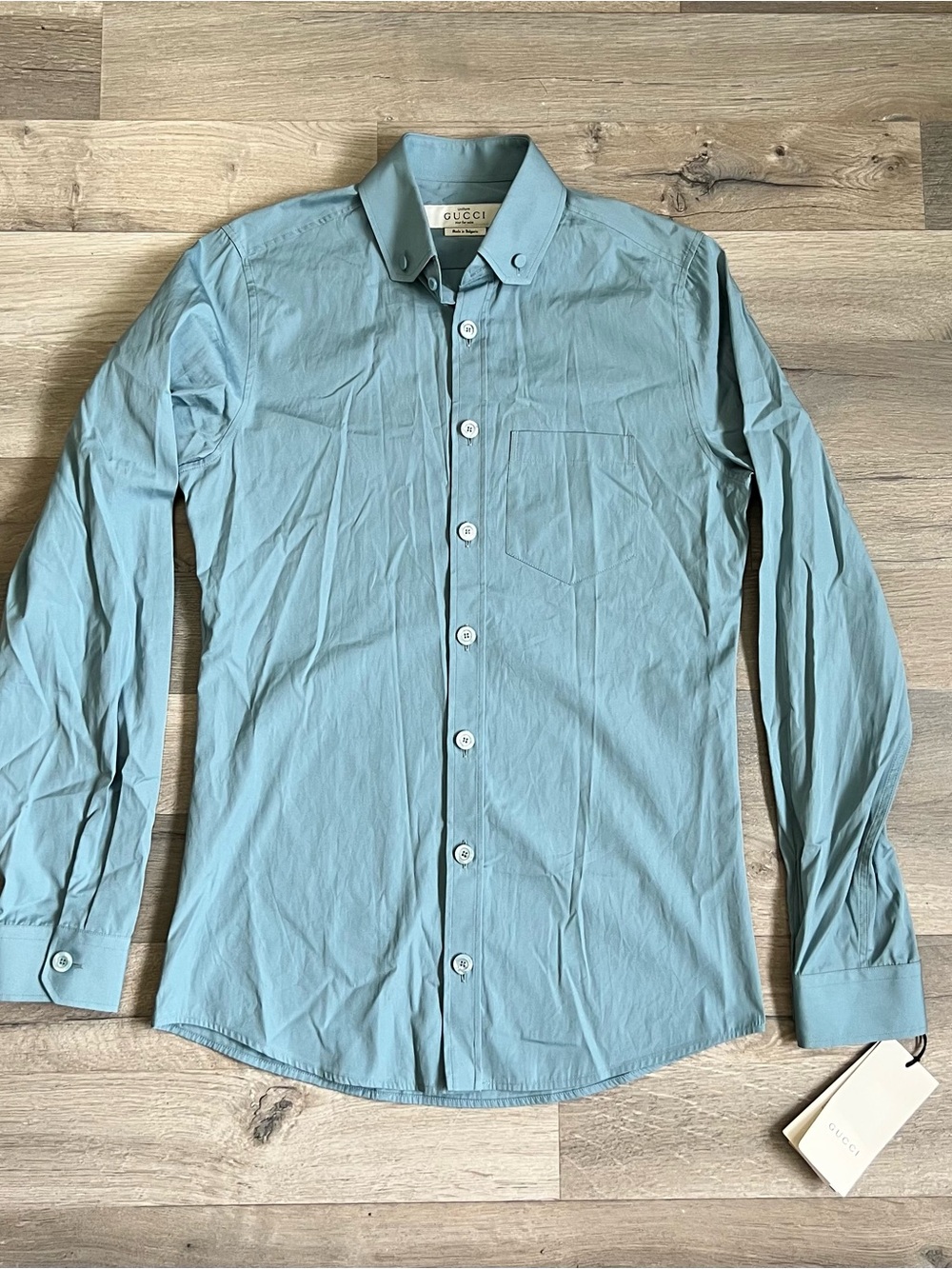 Gucci Uniform Long Sleeve Button Down Shirt new with tags